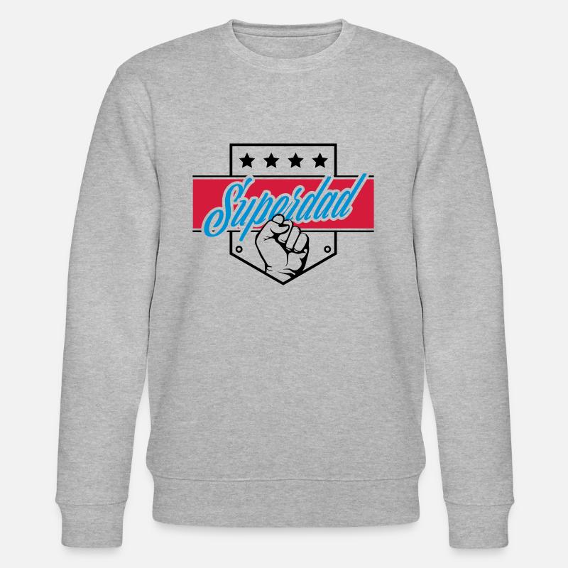 Superdad - Stanley/Stella Unisex Bio-Sweatshirt CHANGER  - Grau meliert