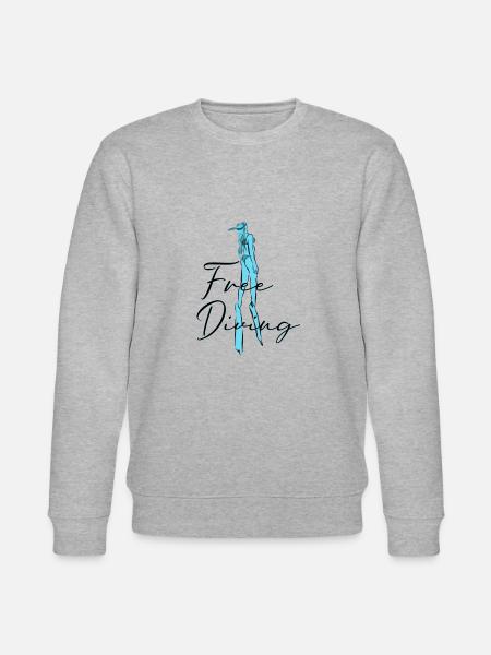 Freediving Apnea - Stanley/Stella CHANGER Unisex Organic Sweatshirt - heather grey