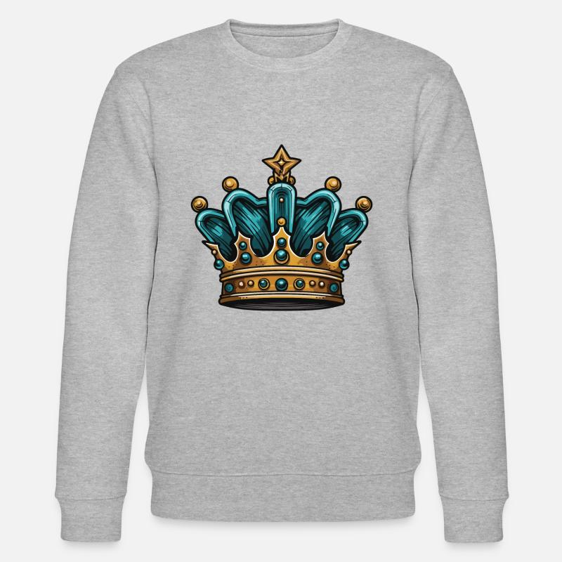 Couronne royale de Krone - Sweat bio CHANGER Stanley/Stella Unisexe - gris chiné