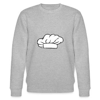 Chapeau de chef cuisinier amateur cuisinier chef - Sweat bio CHANGER Stanley/Stella Unisexe - gris chiné - Devant - Nik (191cm) & Marisol (170cm)