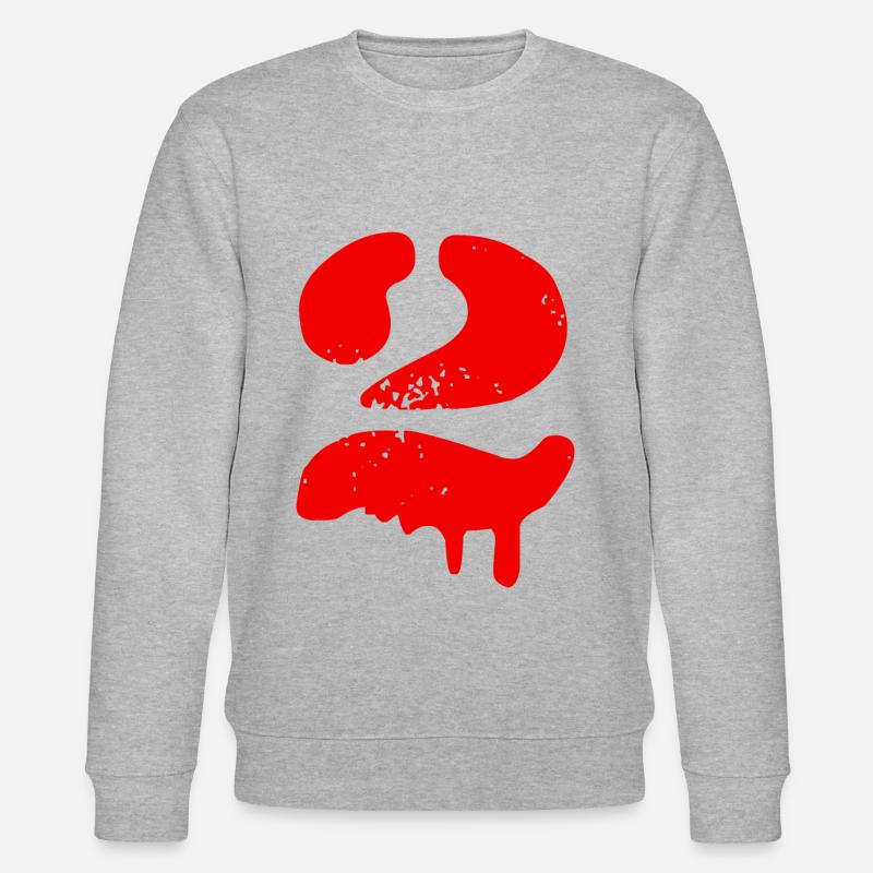 2 Symbole numérique - Sweat bio CHANGER Stanley/Stella Unisexe - gris chiné