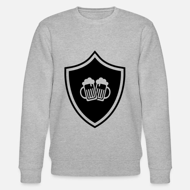Bierglas Wappen - Stanley/Stella Unisex Bio-Sweatshirt CHANGER  - Grau meliert
