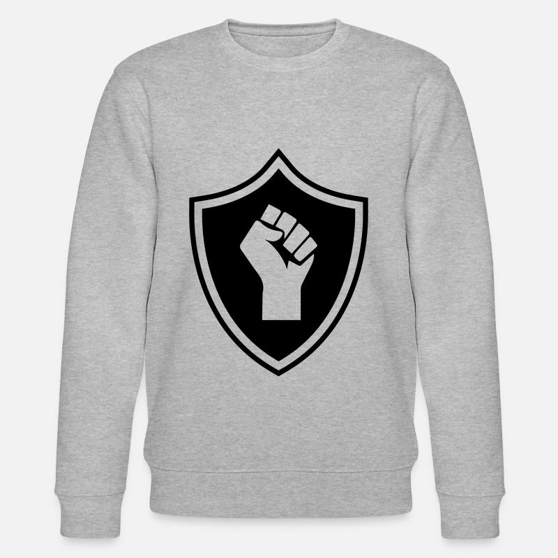 Hand Wappen - Stanley/Stella Unisex Bio-Sweatshirt CHANGER - Grau meliert