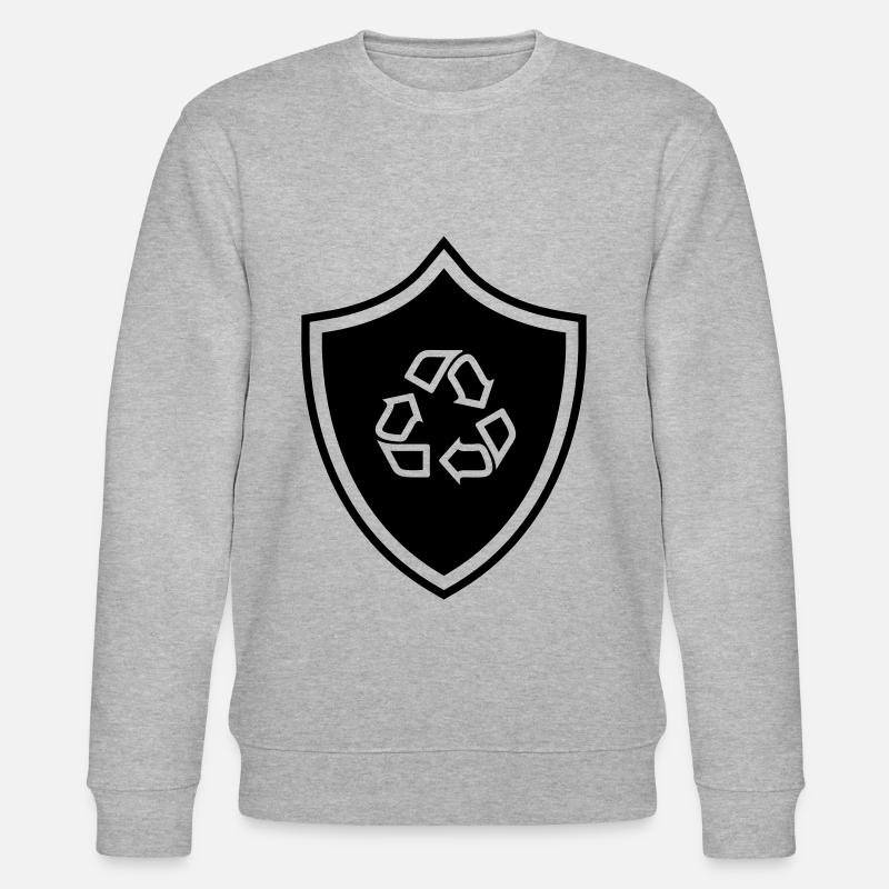 Recycling Wappen - Stanley/Stella Unisex Bio-Sweatshirt CHANGER  - Grau meliert