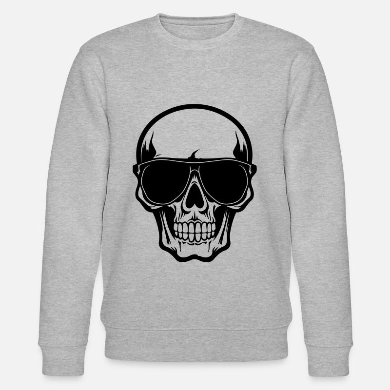 Skull Cool - Stanley/Stella CHANGER Unisex Organic Sweatshirt - heather grey