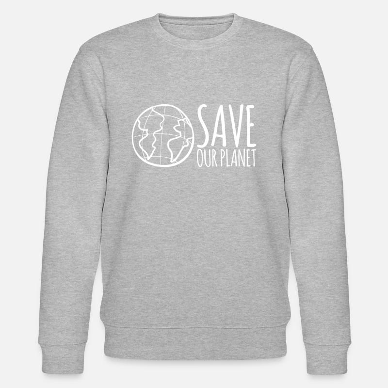 Save Our Planet - Stanley/Stella Unisex Bio-Sweatshirt CHANGER  - Grau meliert