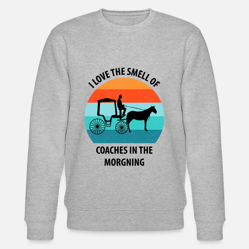 Kutscher Kutsche Pferdekutscher Kutschieren - Stanley/Stella Unisex Bio-Sweatshirt CHANGER  - Grau meliert