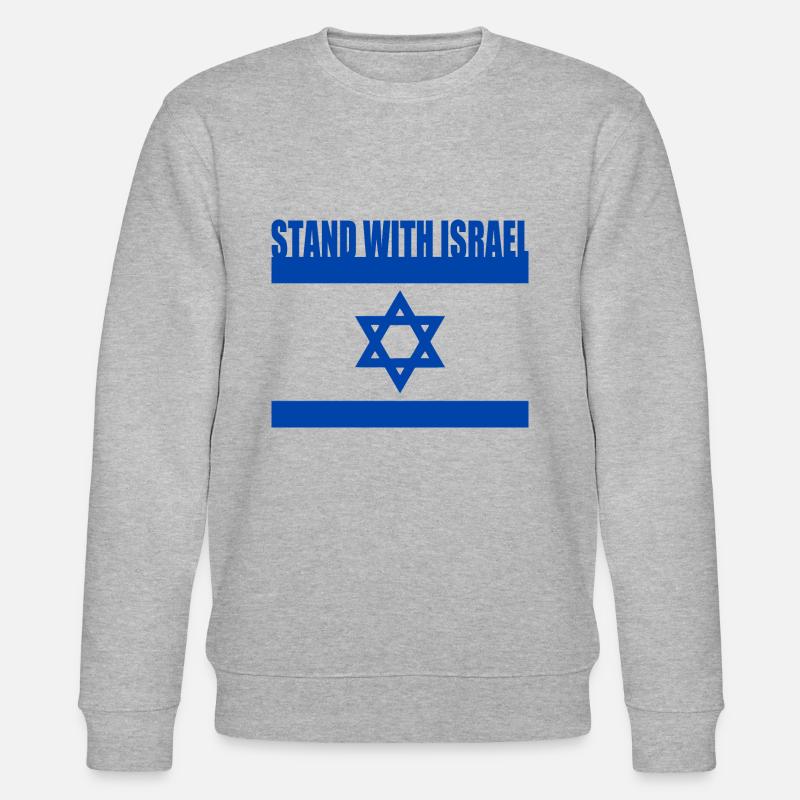 Stand with israel - Stanley/Stella Unisex Bio-Sweatshirt CHANGER  - Grau meliert