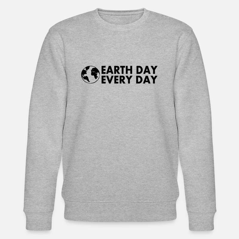 Earth day every day - Stanley/Stella Unisex Bio-Sweatshirt CHANGER  - Grau meliert
