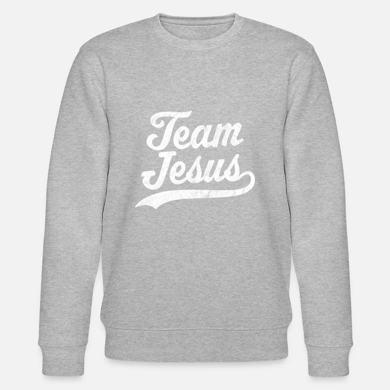Team Jesus - Stanley/Stella Unisex Bio-Sweatshirt CHANGER - Grau meliert