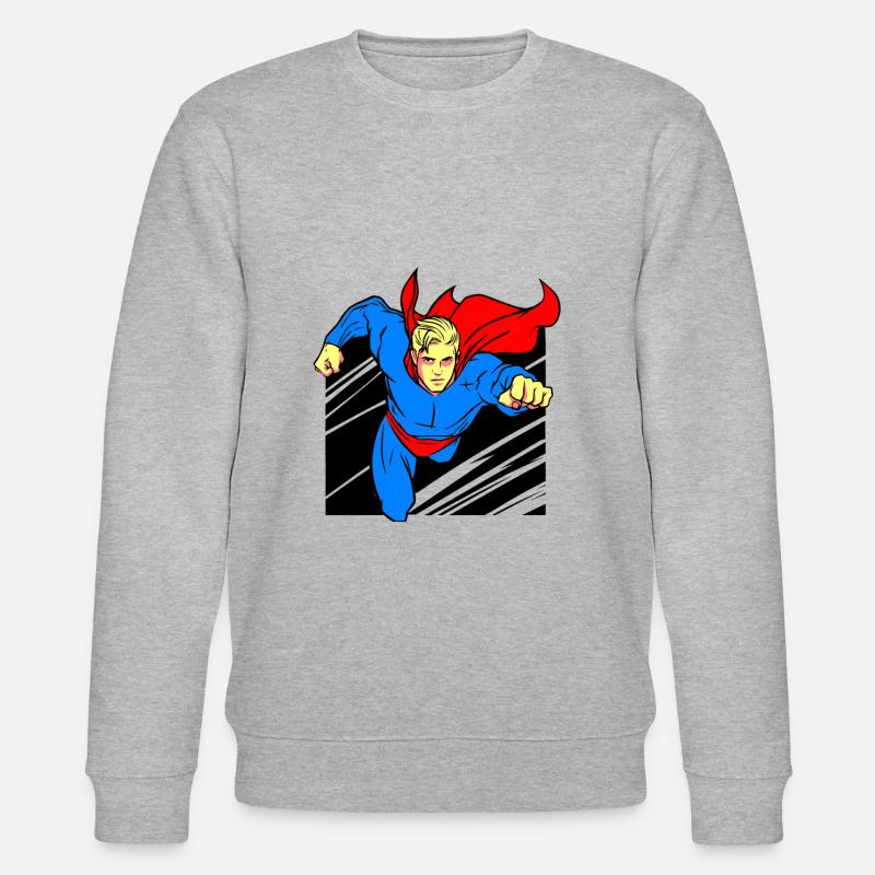 Superheld - Stanley/Stella Unisex Bio-Sweatshirt CHANGER  - Grau meliert
