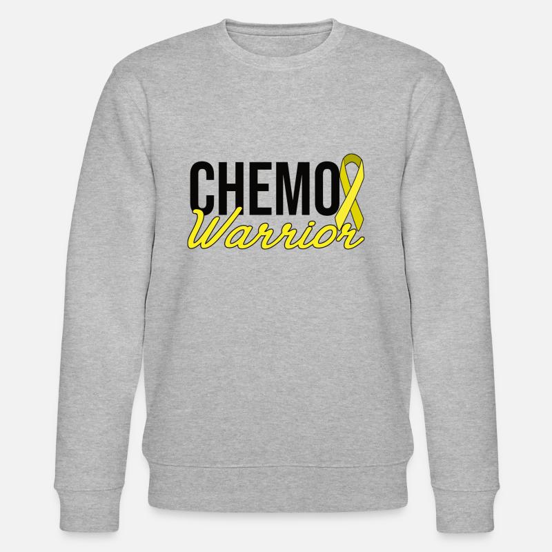Chemo Warrior - Ruban jaune - Sweat bio CHANGER Stanley/Stella Unisexe - gris chiné