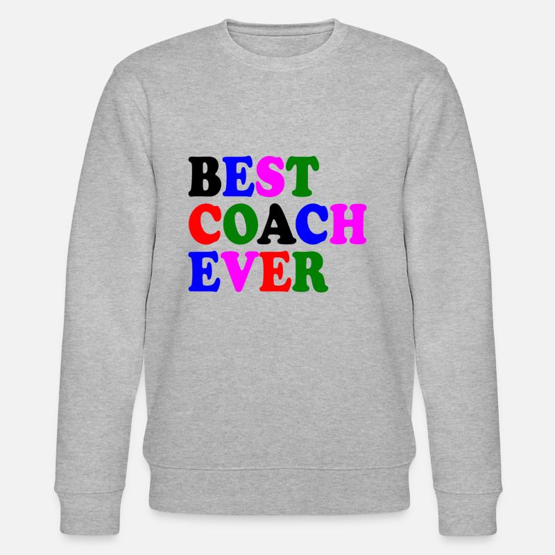Best coach ever - Stanley/Stella Unisex Bio-Sweatshirt CHANGER  - Grau meliert