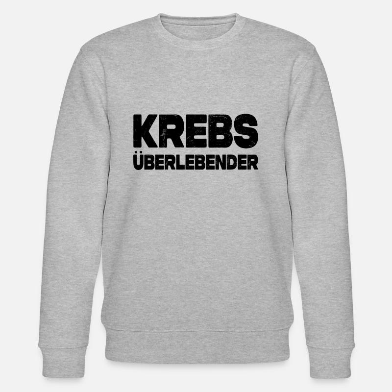 Krebs Überlebender - Stanley/Stella Unisex Bio-Sweatshirt CHANGER  - Grau meliert