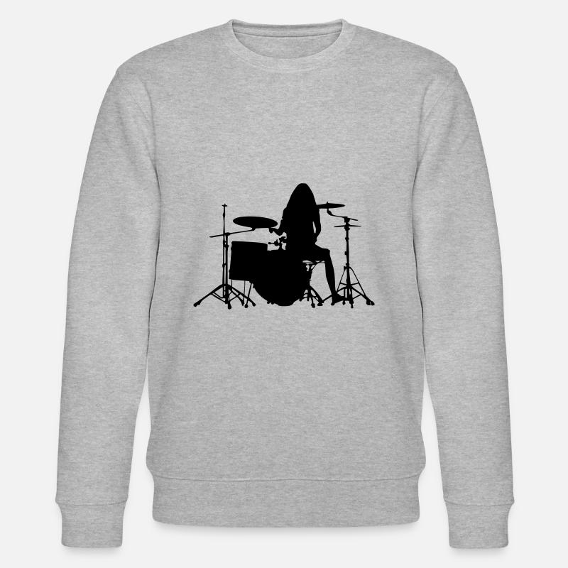 Musicien batteur - Sweat bio CHANGER Stanley/Stella Unisexe - gris chiné