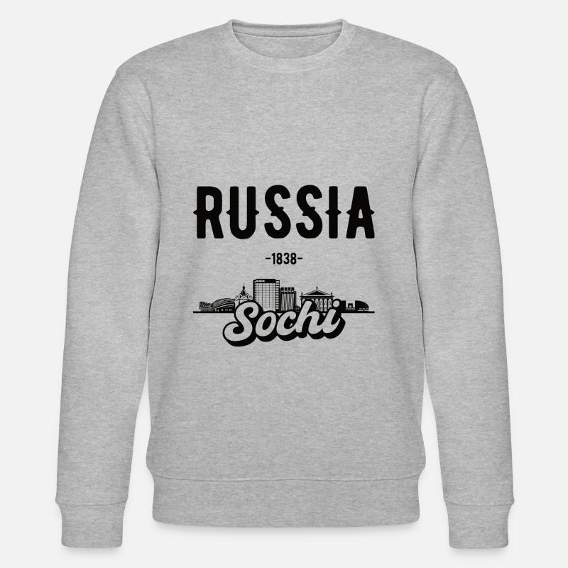 Sotchi Russie Cadeau de Noël - Sweat bio CHANGER Stanley/Stella Unisexe - gris chiné