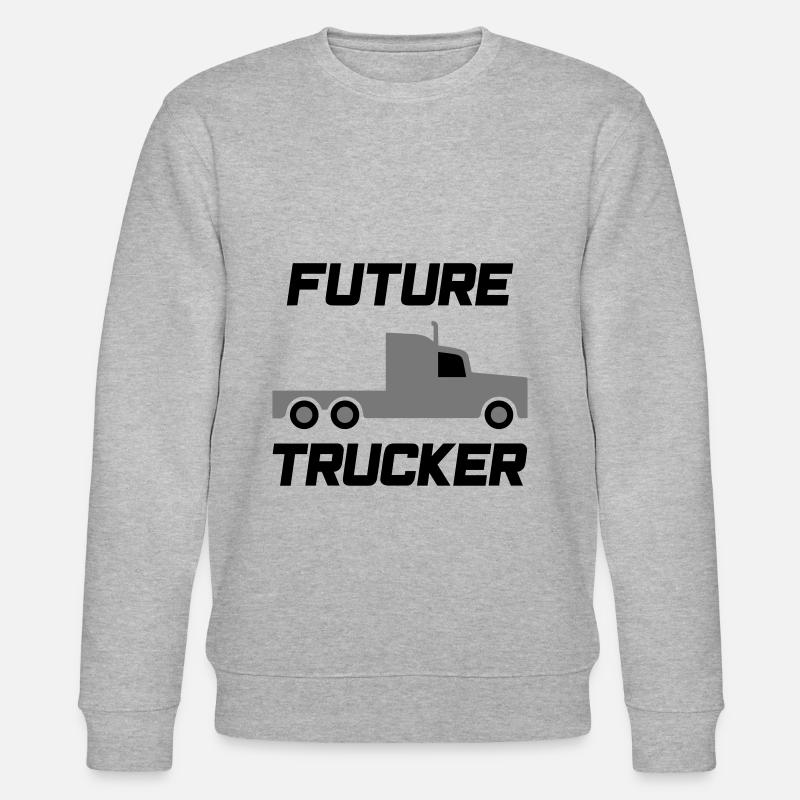 Future trucker (tractor) - Stanley/Stella CHANGER Unisex Organic Sweatshirt - heather grey
