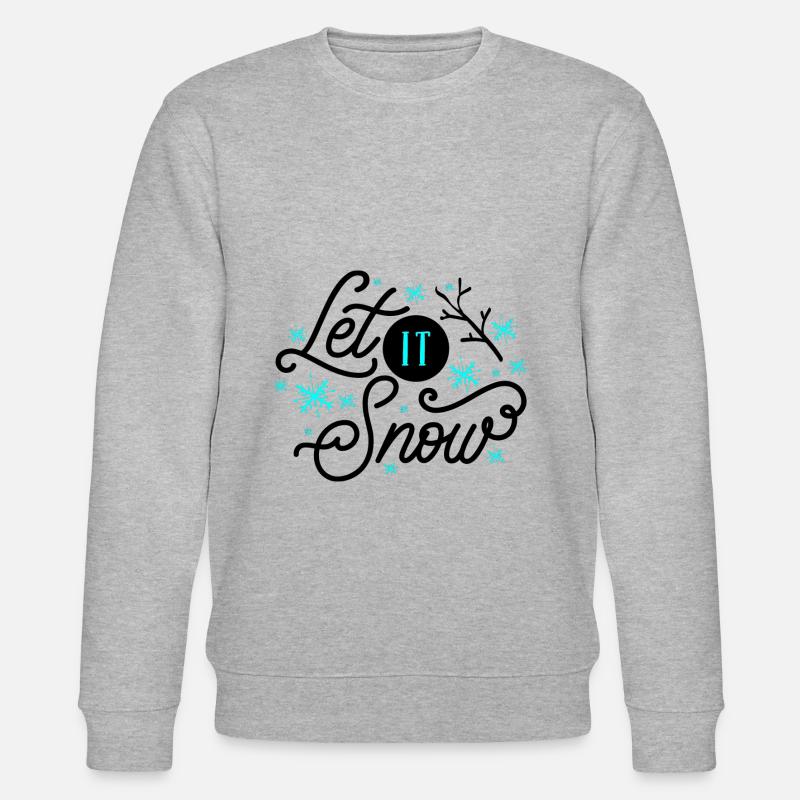 Lass es schneien - Stanley/Stella Unisex Bio-Sweatshirt CHANGER  - Grau meliert