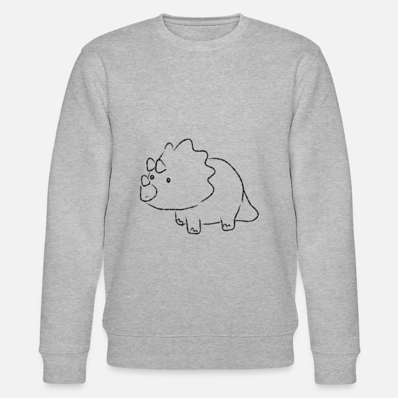 Triceratops - Stanley/Stella Unisex Bio-Sweatshirt CHANGER  - Grau meliert