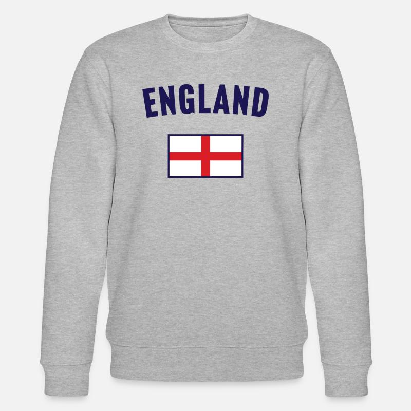 Drapeau de l’Angleterre - Sweat bio CHANGER Stanley/Stella Unisexe - gris chiné
