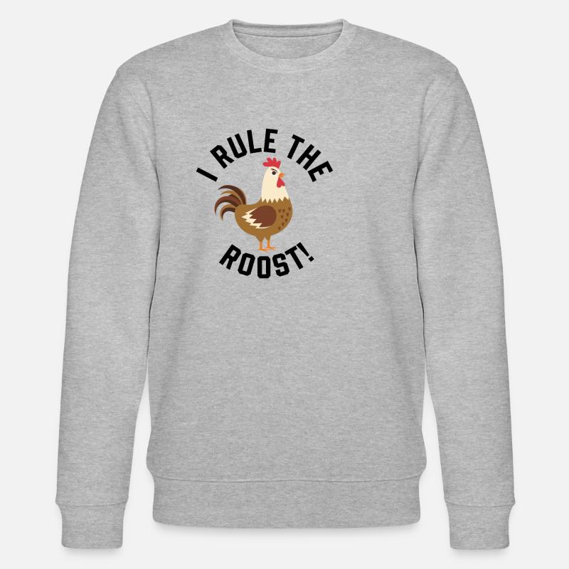 Huhn Hühner - Stanley/Stella Unisex Bio-Sweatshirt CHANGER  - Grau meliert