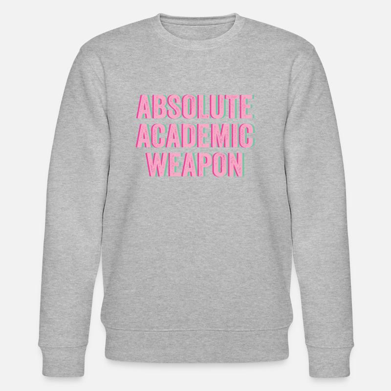 Studenten Absolute Academic Weapon - Stanley/Stella Unisex Bio-Sweatshirt CHANGER  - Grau meliert