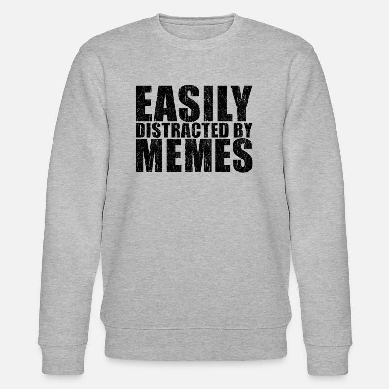 Mème drôle de dicton - Sweat bio CHANGER Stanley/Stella Unisexe - gris chiné