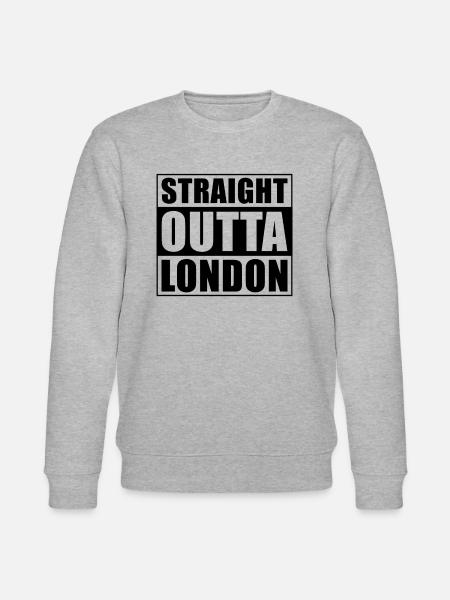 Straight outta London - Stanley/Stella CHANGER Unisex Organic Sweatshirt - heather grey