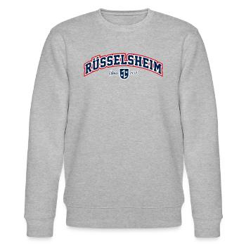 Rüsselsheim - Stanley/Stella Unisex Bio-Sweatshirt CHANGER  - Grau meliert - Vorne - Nik (191cm) & Marisol (170cm)