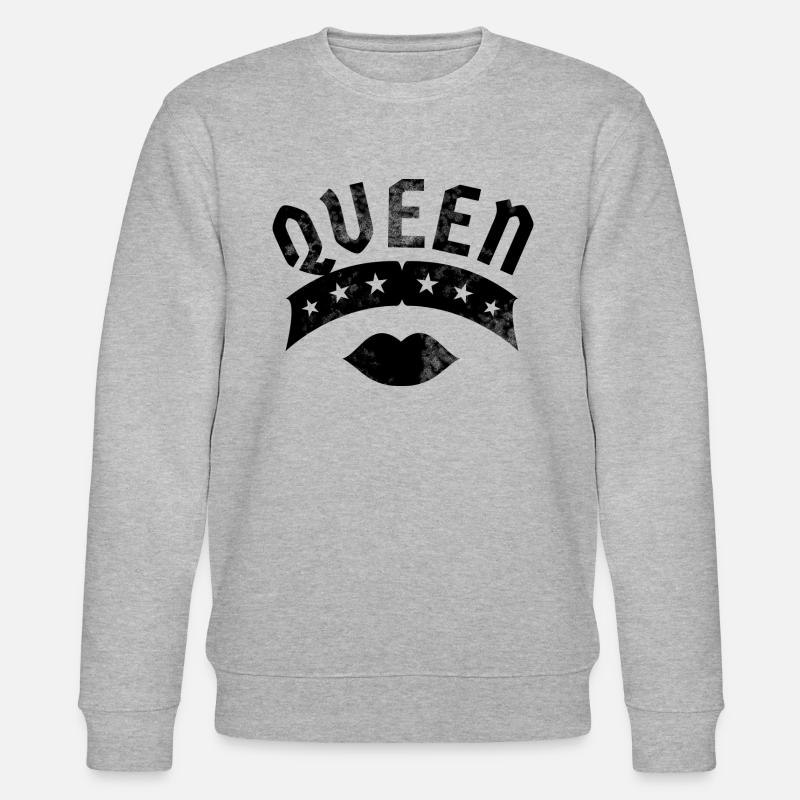 Queen - Stanley/Stella Unisex Bio-Sweatshirt CHANGER  - Grau meliert