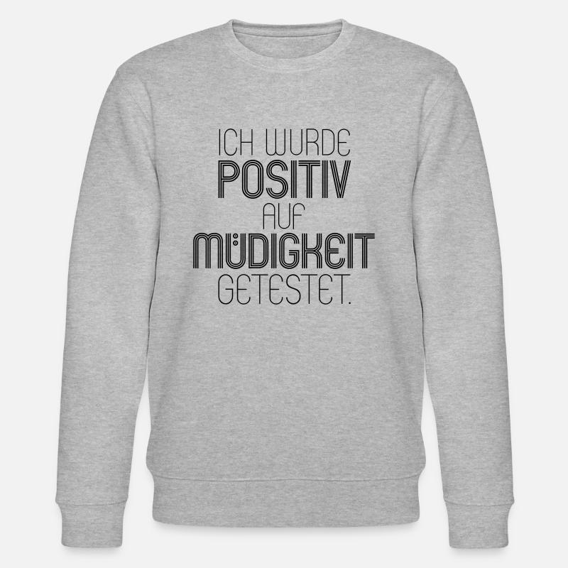 Müdigkeit - Stanley/Stella Unisex Bio-Sweatshirt CHANGER  - Grau meliert