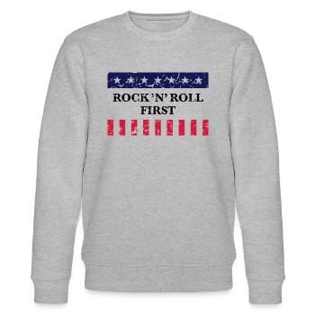 Stars & Stripes First Vintage - Sweat bio CHANGER Stanley/Stella Unisexe - gris chiné - Devant - Nik (191cm) & Marisol (170cm)