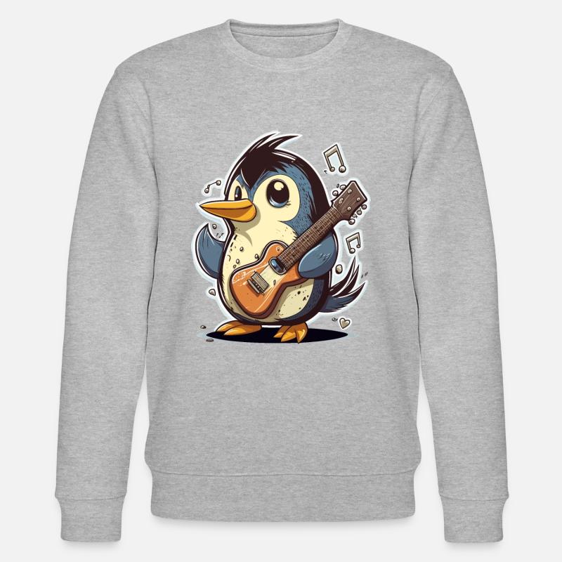 Rockin Pinguin - Stanley/Stella Unisex Bio-Sweatshirt CHANGER  - Grau meliert