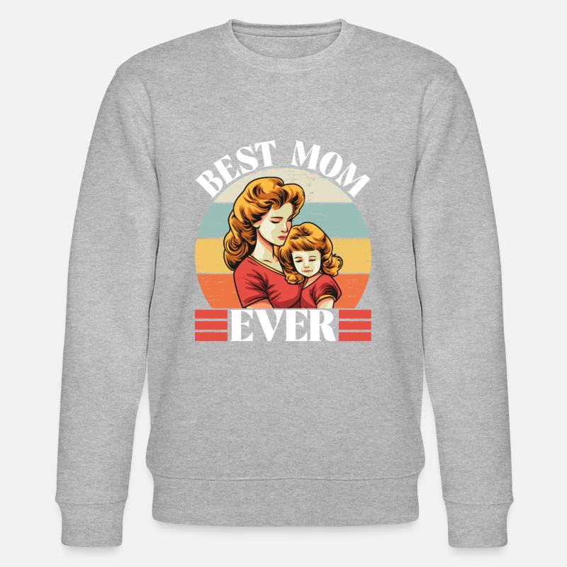 Beste Mutter aller Zeiten - Stanley/Stella Unisex Bio-Sweatshirt CHANGER  - Grau meliert