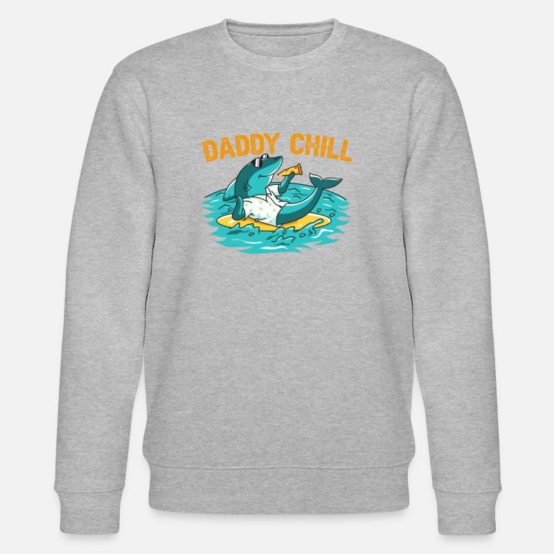 DADDY CHILL - Stanley/Stella CHANGER Unisex Organic Sweatshirt - heather grey