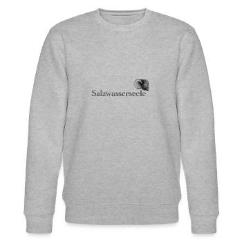 Salzwasserseele mit Muschel, schlichtes Design - Stanley/Stella Unisex Bio-Sweatshirt CHANGER  - Grau meliert - Vorne - Nik (191cm) & Marisol (170cm)