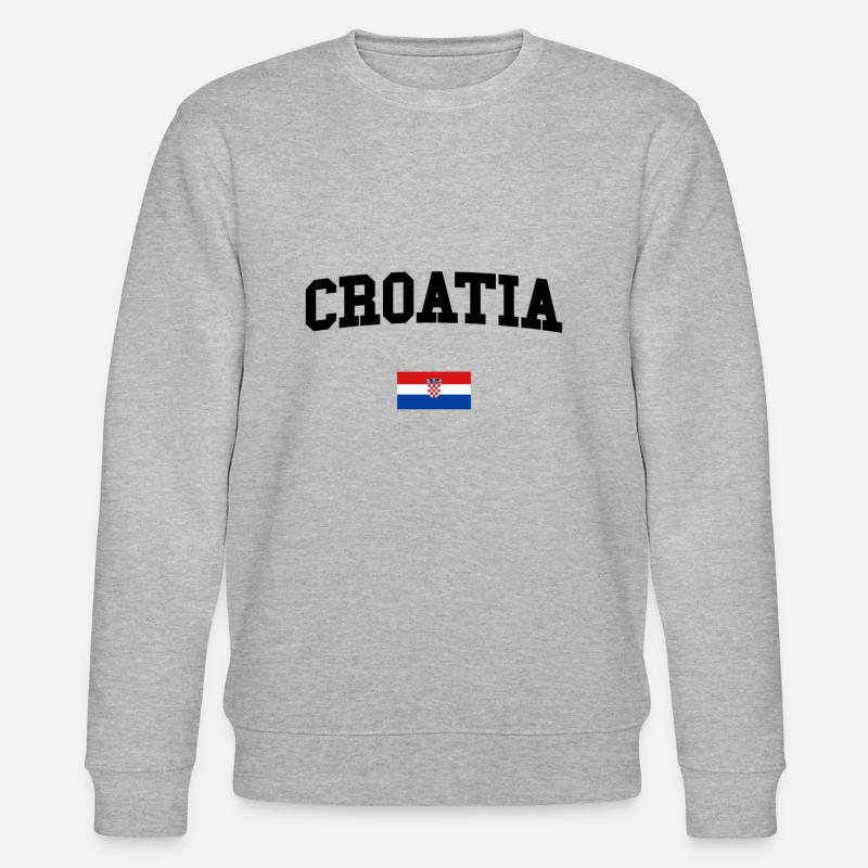 KROATIEN - Stanley/Stella Unisex Bio-Sweatshirt CHANGER  - Grau meliert