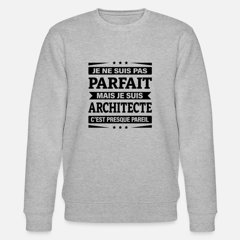 ARCHITECTE - Sweat bio CHANGER Stanley/Stella Unisexe - gris chiné