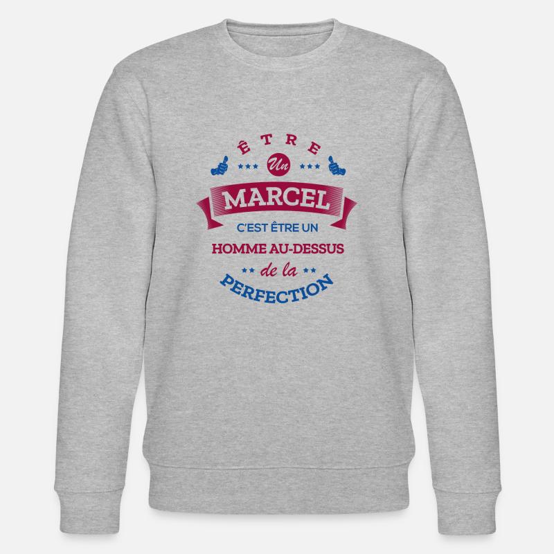 MARCEL PARFAIT - NOM MARCEL - Sweat bio CHANGER Stanley/Stella Unisexe - gris chiné