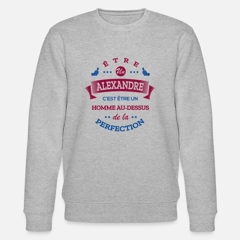 ALEXANDRE PARFAIT - NOM ALEXANDRE - Sweat bio CHANGER Stanley/Stella Unisexe - gris chiné
