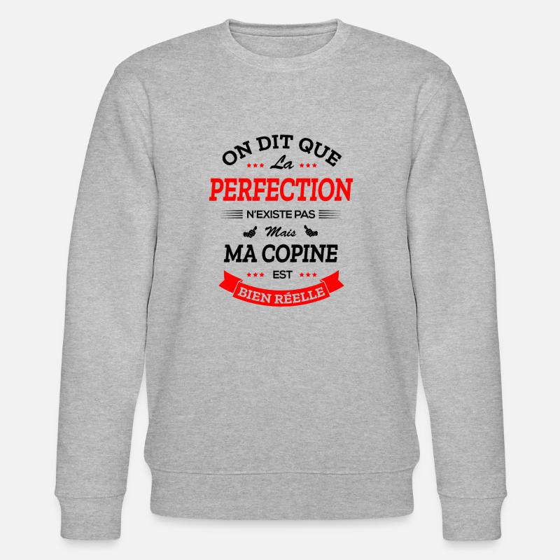 COPINE PARFAITE - Sweat bio CHANGER Stanley/Stella Unisexe - gris chiné