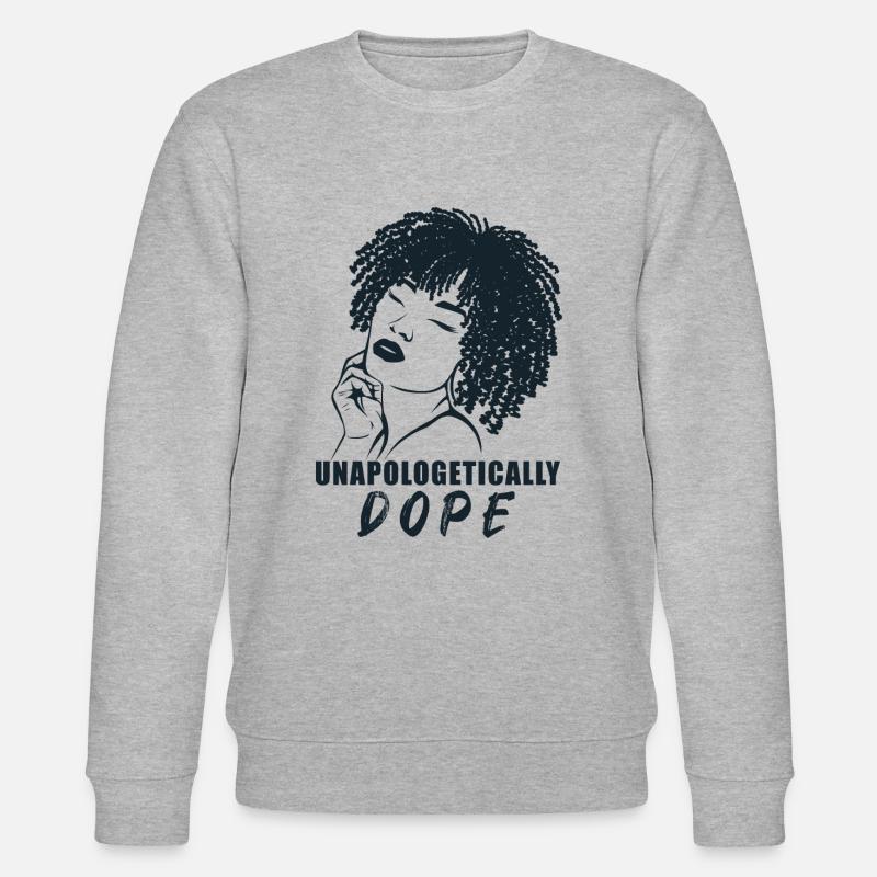 Strong Statement Bluntly Cool - Stanley/Stella CHANGER Unisex Organic Sweatshirt - heather grey