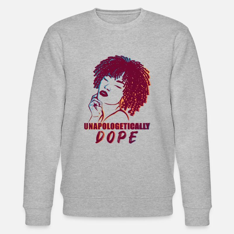 Strong Statement Bluntly Cool - Stanley/Stella CHANGER Unisex Organic Sweatshirt - heather grey