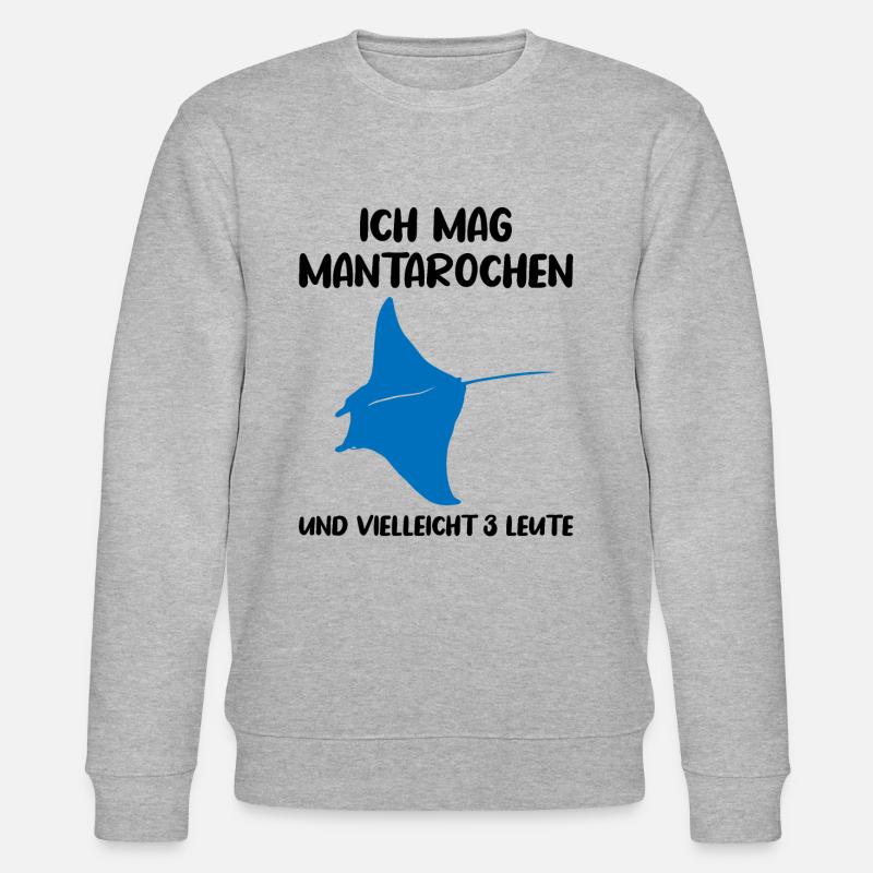 Mantarochen & Drei Leute Meerliebe - Stanley/Stella Unisex Bio-Sweatshirt CHANGER  - Grau meliert