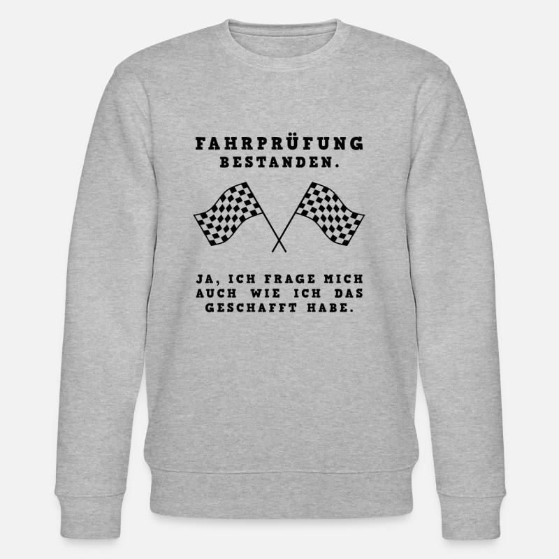 Fahrwunder? Ich bin's! - Stanley/Stella Unisex Bio-Sweatshirt CHANGER  - Grau meliert