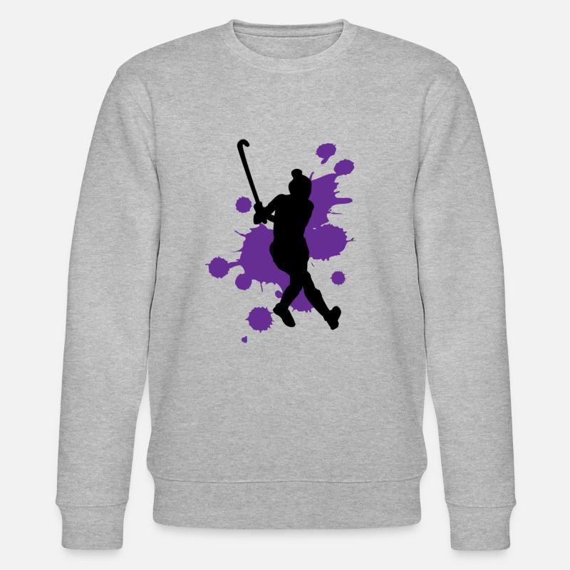 Kreative Farbspritzer Kunstexplosion - Stanley/Stella Unisex Bio-Sweatshirt CHANGER  - Grau meliert