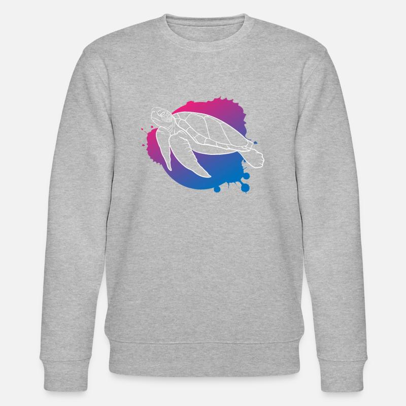 Ocean Wave Turtle Freedom Gift - Stanley/Stella CHANGER Unisex Organic Sweatshirt - undefined