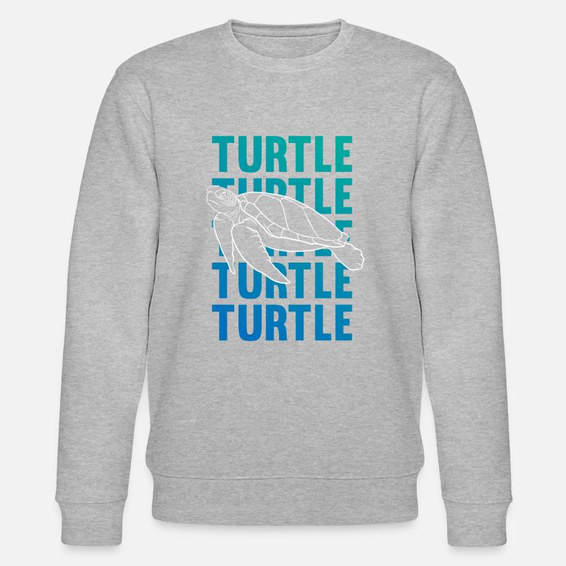 TURTLE Schattenbild Wortkunst Geschenk - Stanley/Stella Unisex Bio-Sweatshirt CHANGER - undefined