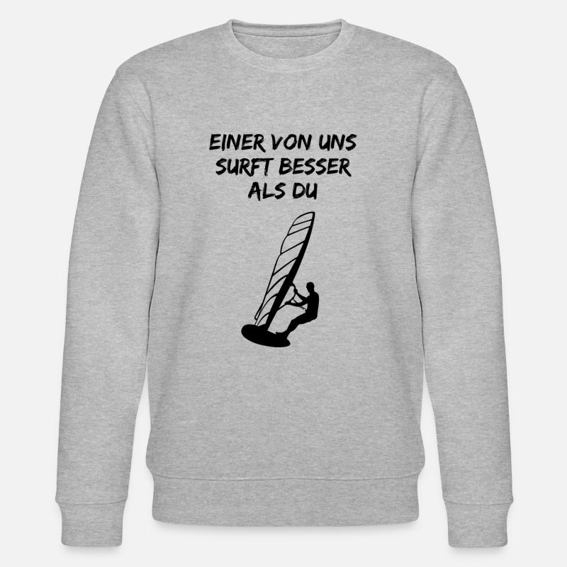 Surfer Challenge - Mieux que vous - Sweat bio CHANGER Stanley/Stella Unisexe - gris chiné