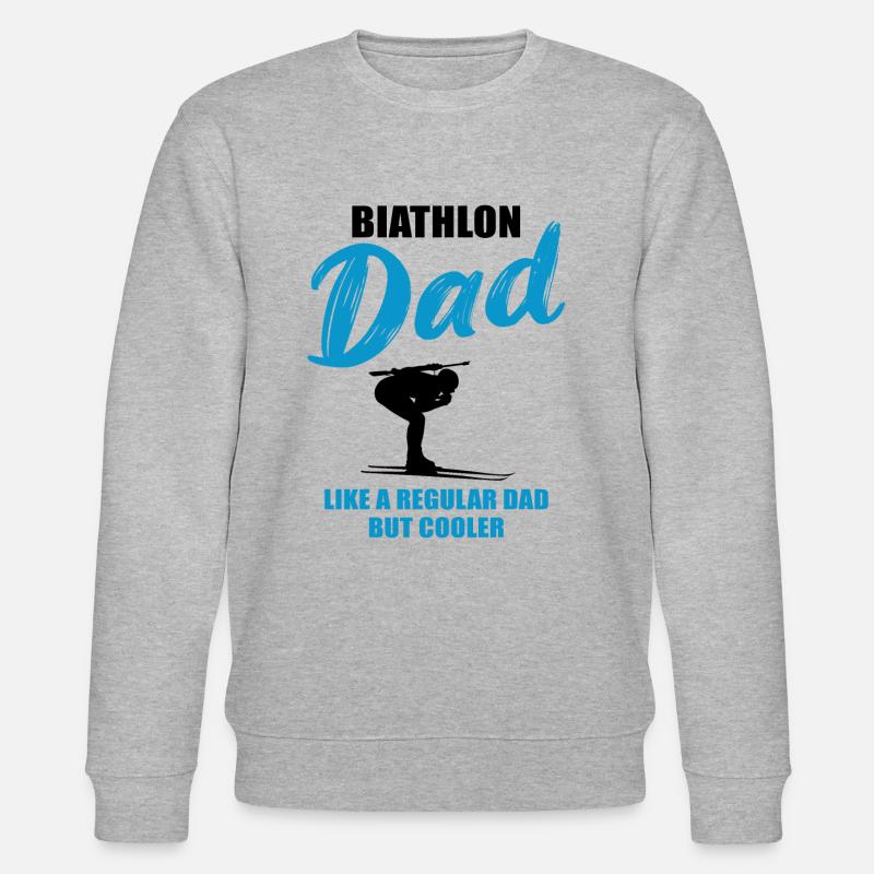 Cool biathlon papa Unique - Sweat bio CHANGER Stanley/Stella Unisexe - gris chiné